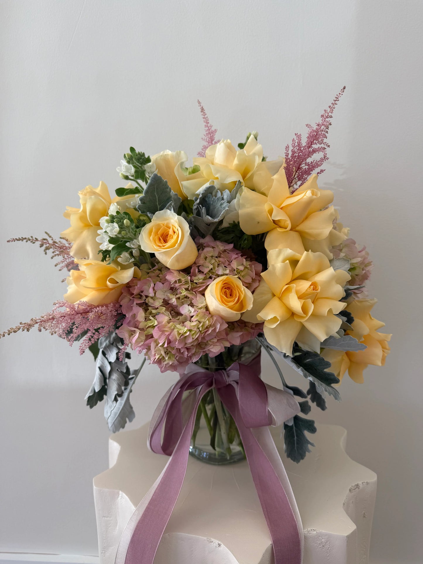 Soft petal vase