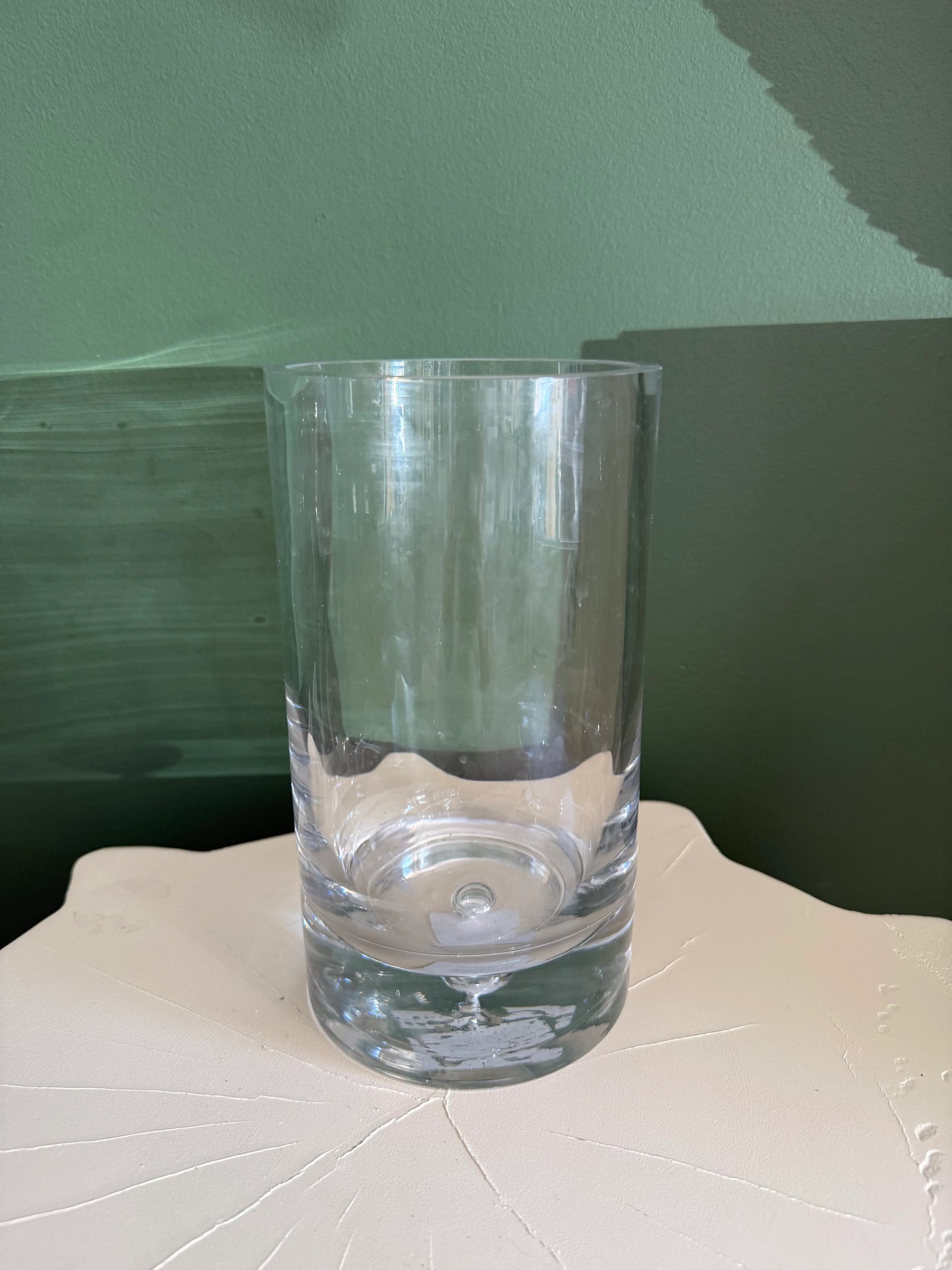 Clear Cylinder Vase 10 Inch
