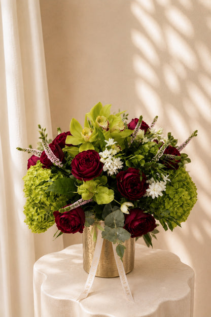 Royal Emerald & Ruby Vase