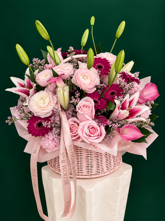 Blush Romance Basket