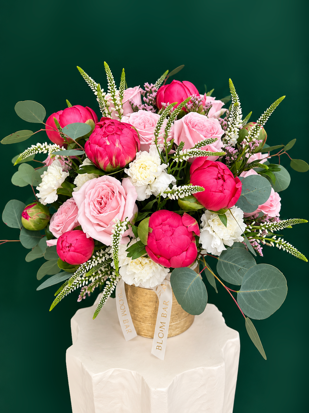 Luxury Peony Gold Vase