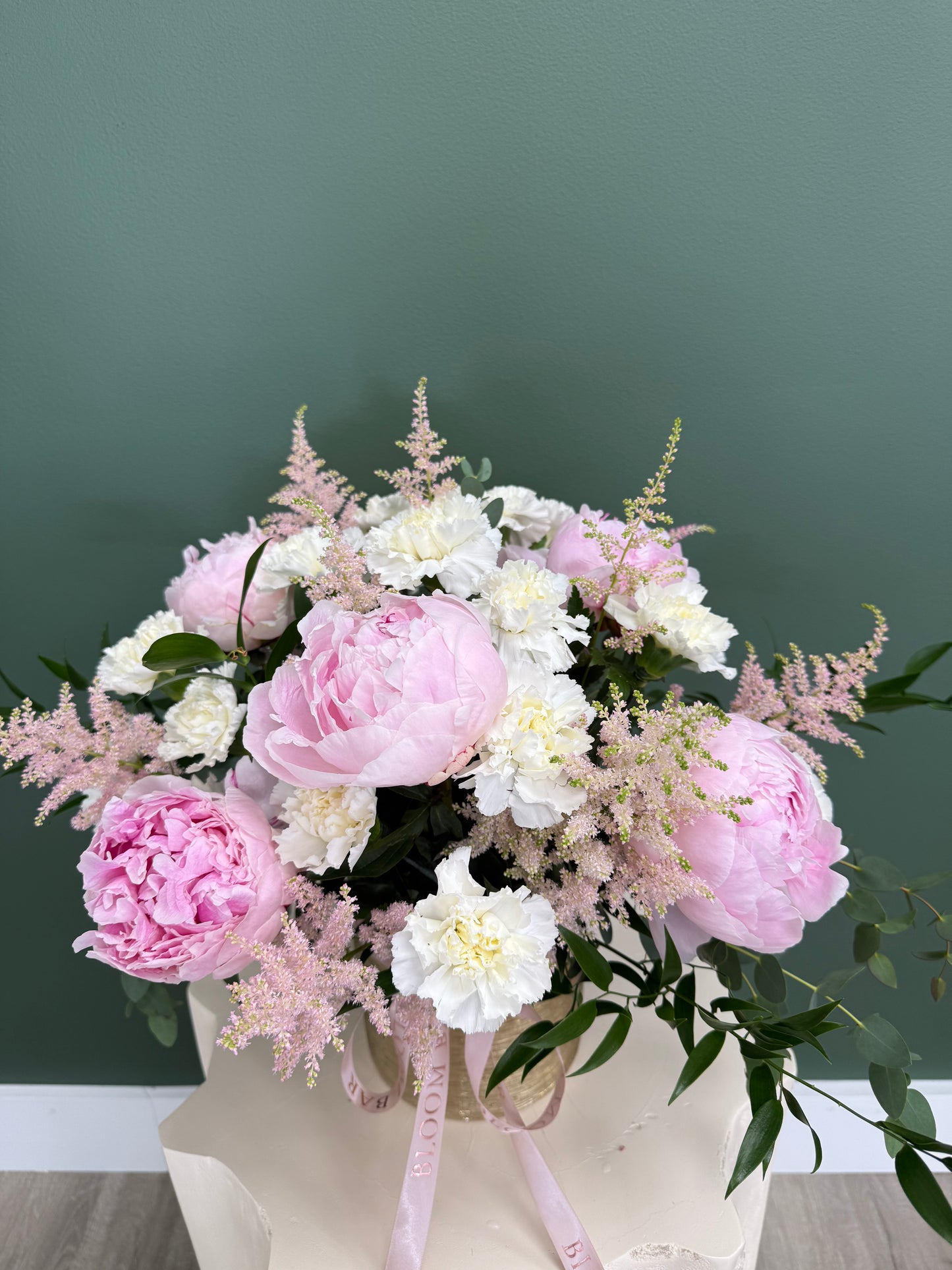 "Blushing Peony Dream" Vase