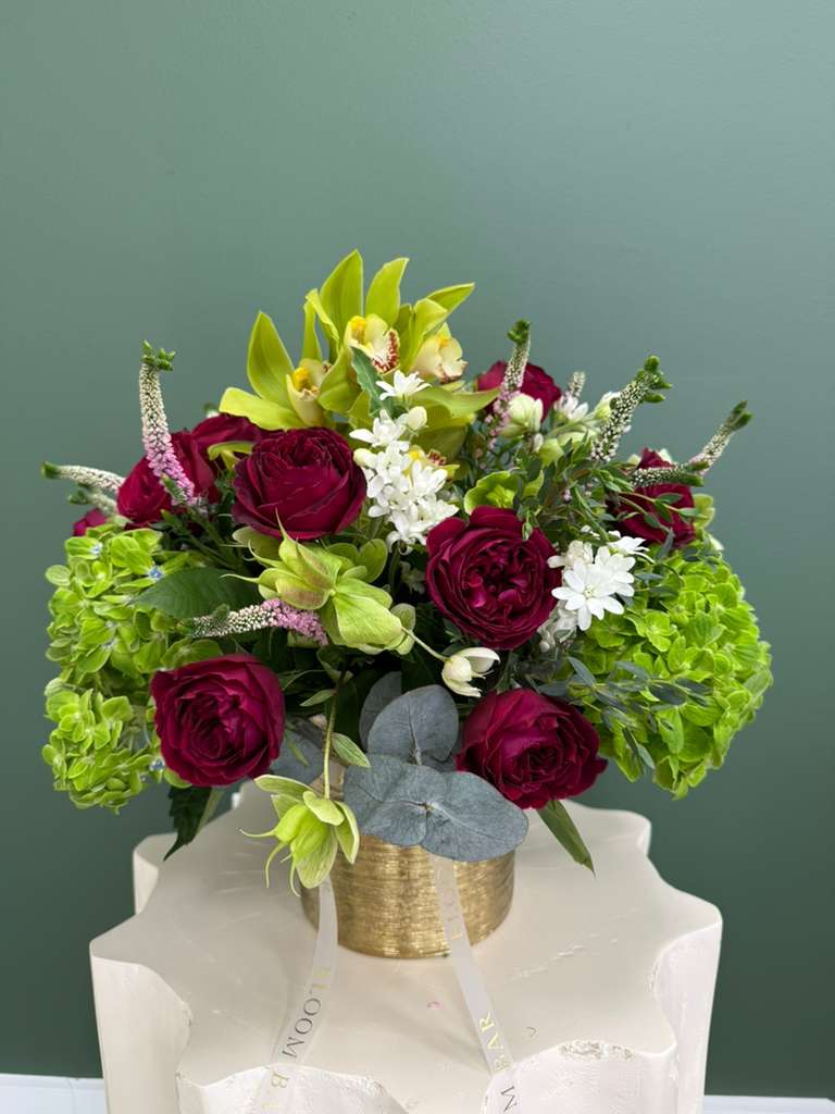 Royal Emerald & Ruby Vase