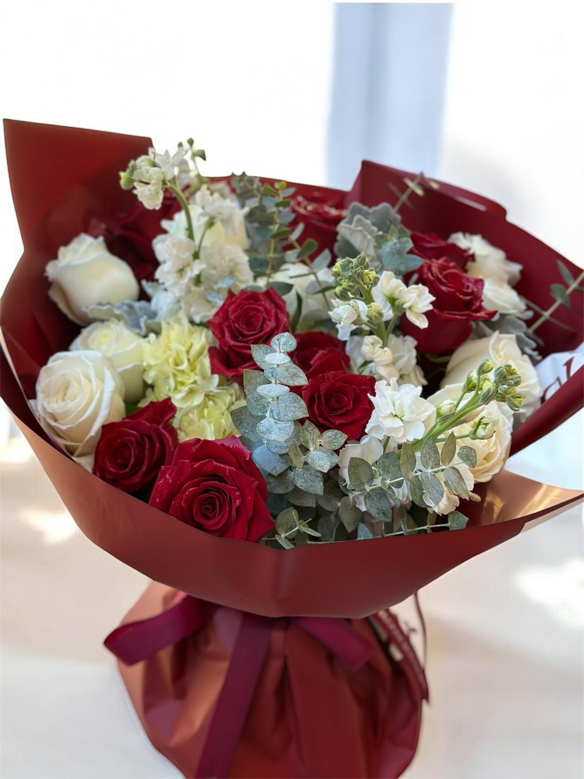 Red and white elegance
